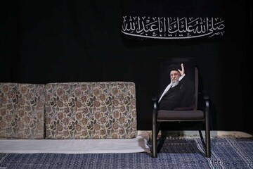 تصاویر/ اولین شب مراسم عزاداری ماه محرم در جوار محل عروج ملکوتی قائد شهید انقلاب