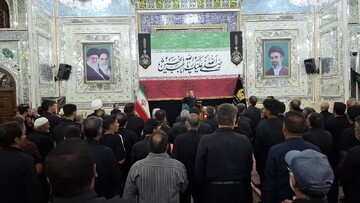 تصاویر/ شب هفتم محرم در حرم مطهر امامزاده حسین بن موسی الکاظم(ع) در طبس