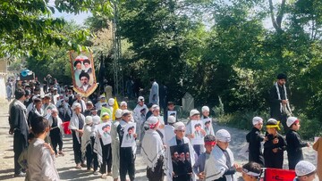 تصاویر/ برگزاری آیین گرامی‌داشت روز جهانی حضرت علی‌اصغر(ع) با راهپیمایی و مجلس عزاداری در پاراچنار