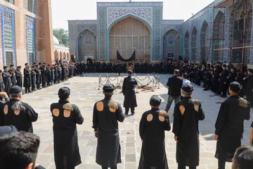 تصاویر/ عزاداری مردم اردبیل در بقعه تاریخی شیخ صفی الدین اردبیلی