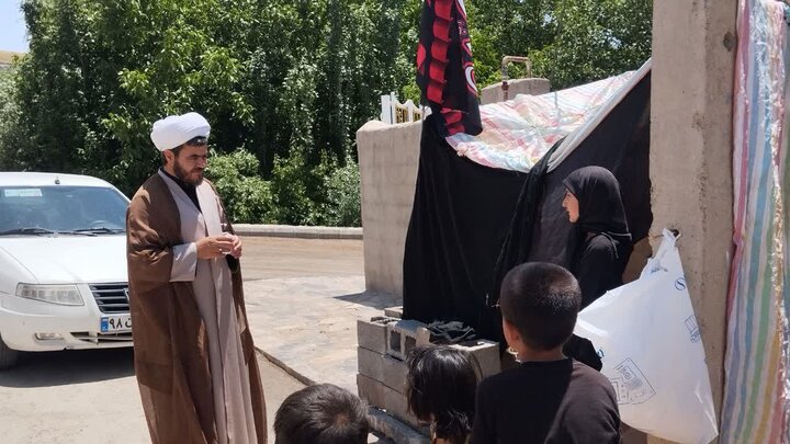 تصاویر/ حضور امام جمعه شهرستان باروق در روستای زارنجی