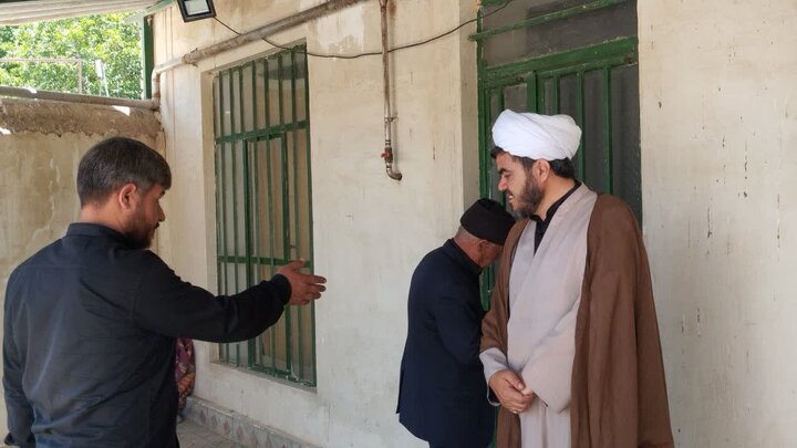 تصاویر/ حضور امام جمعه شهرستان باروق در روستای زارنجی