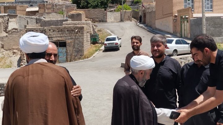تصاویر/ حضور امام جمعه شهرستان باروق در روستای زارنجی