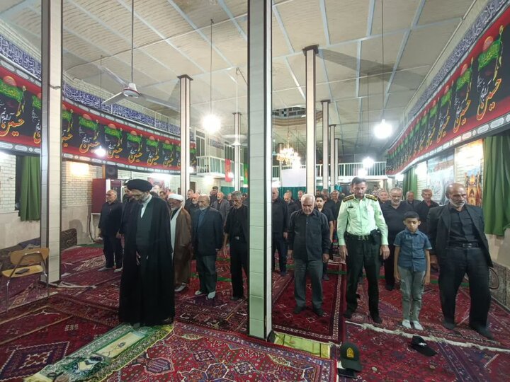 حضور نماینده ولی فقیه درکاشان در اجتماع شبانه و عزاداران شهرهای جوشقان، کامو و چوگان