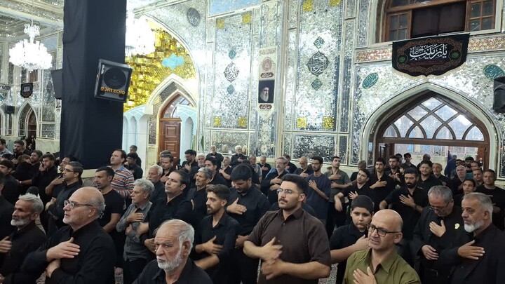 شب هفتم محرم در حرم مطهر امامزاده حسین بن موسی الکاظم(ع) در طبس