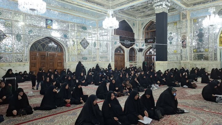 شب هفتم محرم در حرم مطهر امامزاده حسین بن موسی الکاظم(ع) در طبس