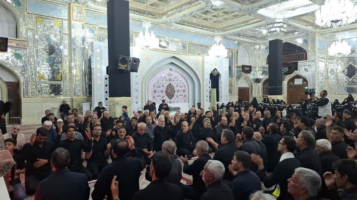 شب هفتم محرم در حرم مطهر امامزاده حسین بن موسی الکاظم(ع) در طبس