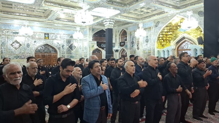شب هفتم محرم در حرم مطهر امامزاده حسین بن موسی الکاظم(ع) در طبس