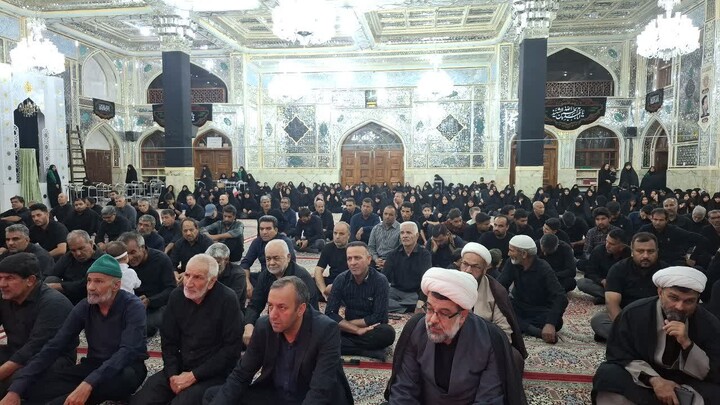 شب هفتم محرم در حرم مطهر امامزاده حسین بن موسی الکاظم(ع) در طبس