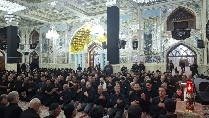 شب هفتم محرم در حرم مطهر امامزاده حسین بن موسی الکاظم(ع) در طبس
