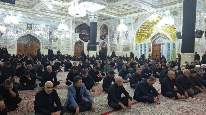 شب هفتم محرم در حرم مطهر امامزاده حسین بن موسی الکاظم(ع) در طبس
