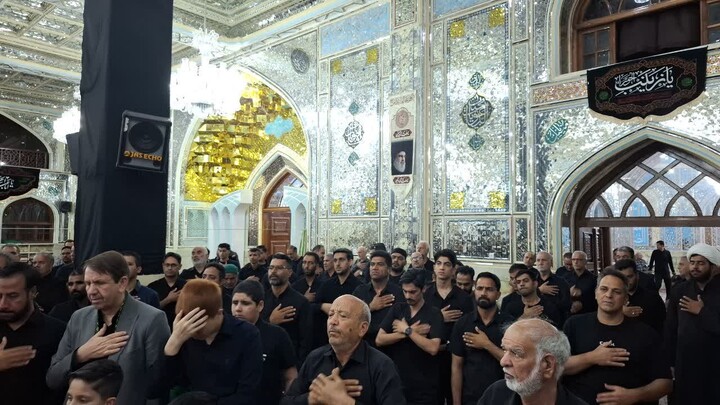 شب هفتم محرم در حرم مطهر امامزاده حسین بن موسی الکاظم(ع) در طبس
