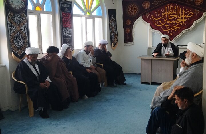تصاویر/ مراسم سوگواری شهادت امام حسین(ع) در دفتر آیت الله العظمی جوادی آملی