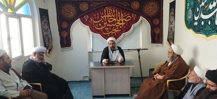 تصاویر/ مراسم سوگواری شهادت امام حسین(ع) در دفتر آیت الله العظمی جوادی آملی