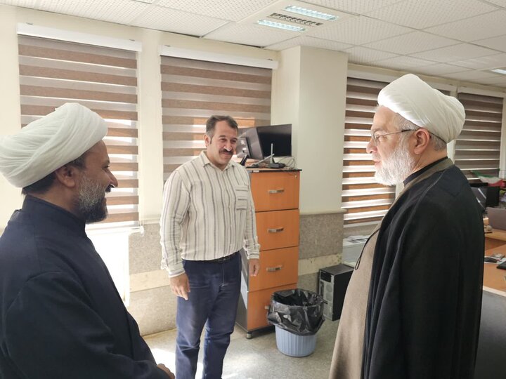تصاویر/بازدید نماینده ولی‌فقیه در استان از اداره‌کل تبلیغات اسلامی کردستان