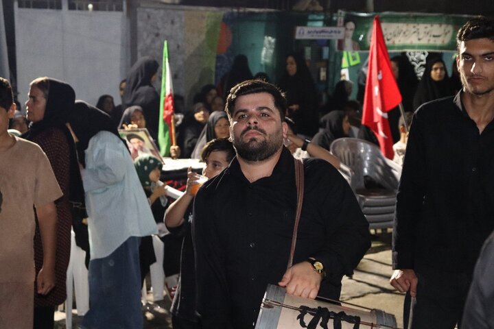 تصاویر/زنجیرزنی شب هفتم محرم در دیّر