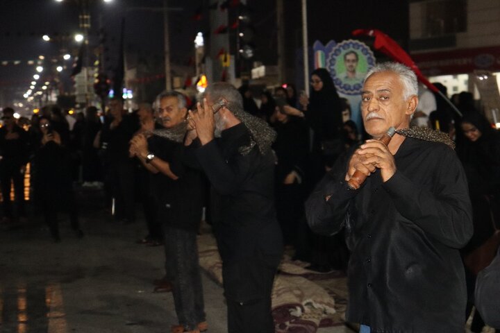 تصاویر/زنجیرزنی شب هفتم محرم در دیّر