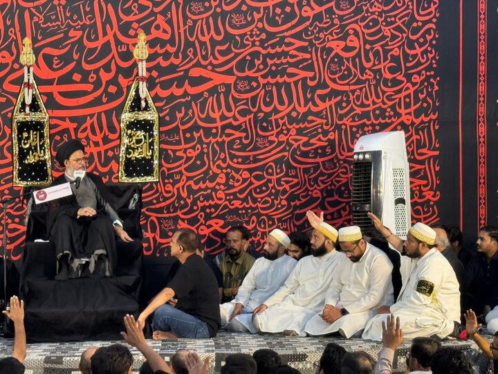 تصاویر/امام بارگاہ شہدائے کربلا کراچی میں عشرۂ محرم کی پانچویں مجلس
