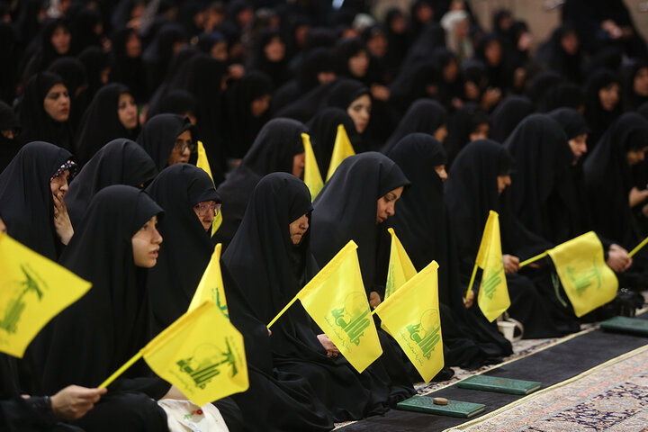 گرامی‌داشت شهدای مظلوم لبنان در محفل عزاداری بانوان حرم بانوی کرامت