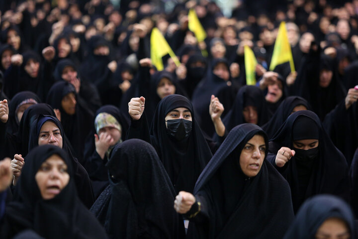 گرامی‌داشت شهدای مظلوم لبنان در محفل عزاداری بانوان حرم بانوی کرامت