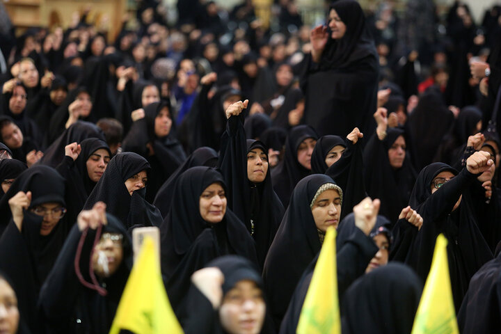 گرامی‌داشت شهدای مظلوم لبنان در محفل عزاداری بانوان حرم بانوی کرامت