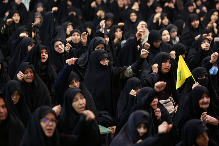 گرامی‌داشت شهدای مظلوم لبنان در محفل عزاداری بانوان حرم بانوی کرامت