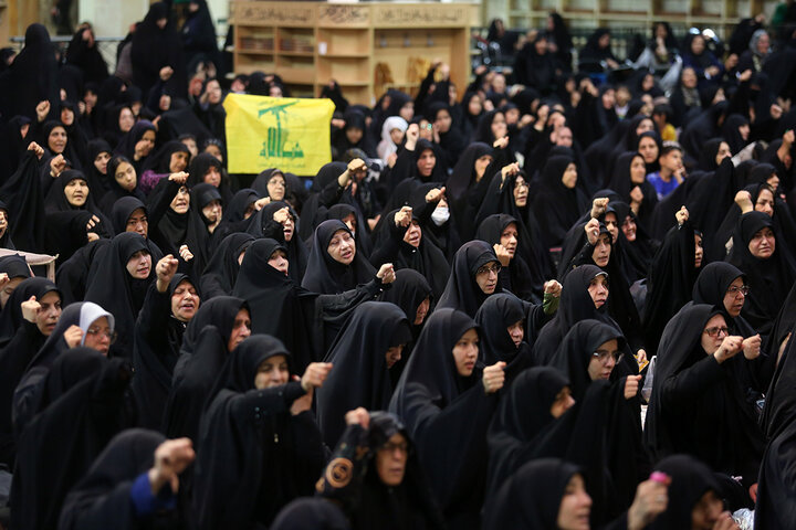 گرامی‌داشت شهدای مظلوم لبنان در محفل عزاداری بانوان حرم بانوی کرامت