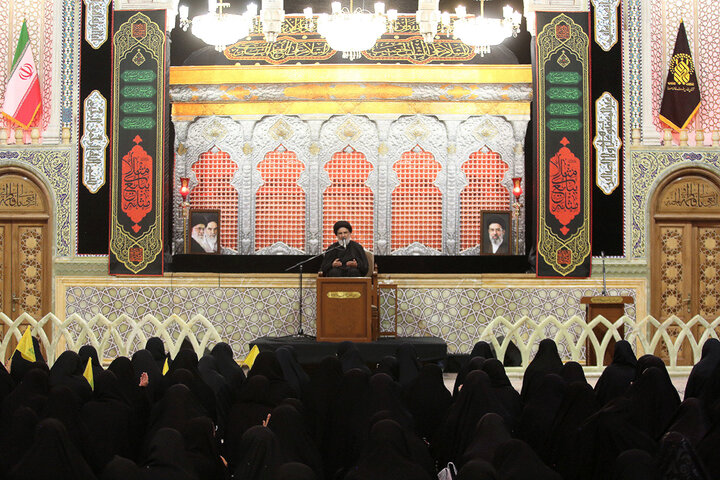 گرامی‌داشت شهدای مظلوم لبنان در محفل عزاداری بانوان حرم بانوی کرامت