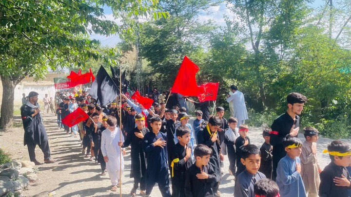 تصاویر/ برگزاری آیین گرامی‌داشت روز جهانی حضرت علی‌اصغر(ع) با راهپیمایی و مجلس عزاداری در پاراچنار