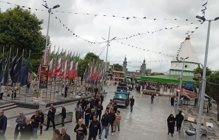 تصاویر/  عزای حسینی در بقعه متبرکه امامزاده ابراهیم (ع) شهرستان آمل