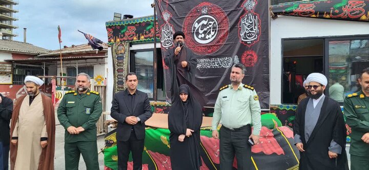 تصاویر/ مراسم دسته روی کارکنان ادارات محمودآباد در روز هفتم محرم الحرام