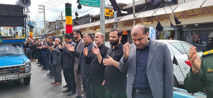 تصاویر/ مراسم دسته روی کارکنان ادارات محمودآباد در روز هفتم محرم الحرام