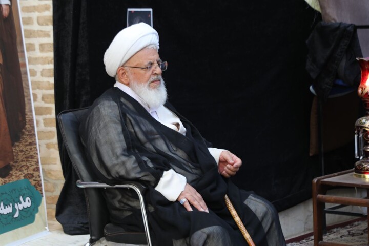تصاویر/ هفتمین روز مجلس عزاداری محرم حوزه علمیه استان یزد برگزار شد