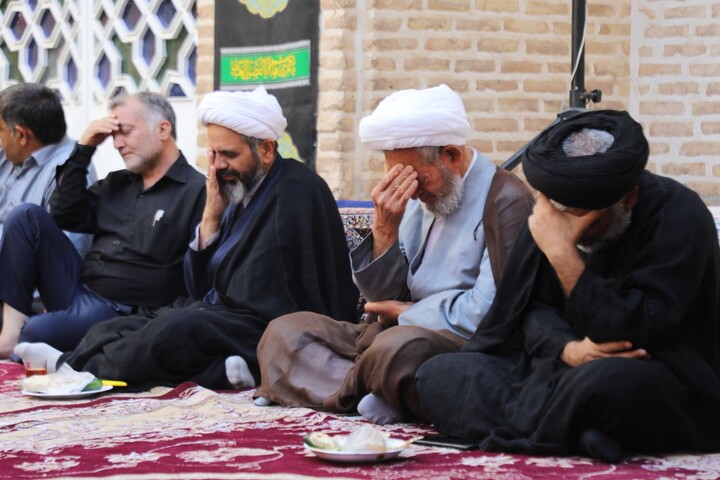 تصاویر/ هفتمین روز مجلس عزاداری محرم حوزه علمیه استان یزد برگزار شد