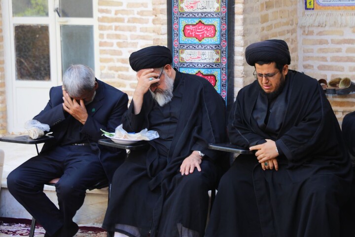 تصاویر/ هفتمین روز مجلس عزاداری محرم حوزه علمیه استان یزد برگزار شد