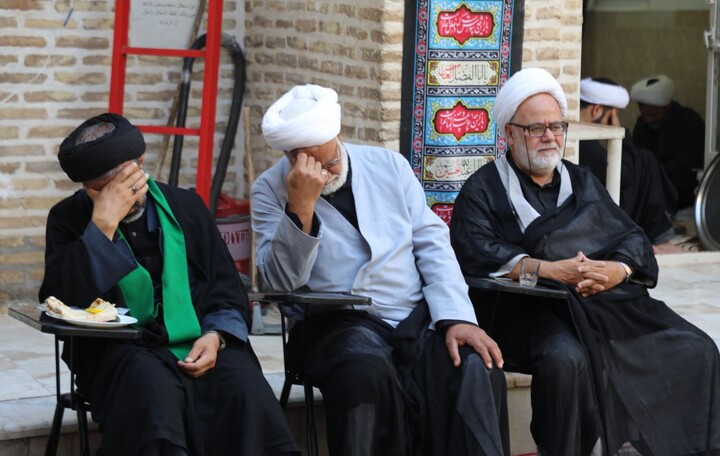 تصاویر/ هفتمین روز مجلس عزاداری محرم حوزه علمیه استان یزد برگزار شد