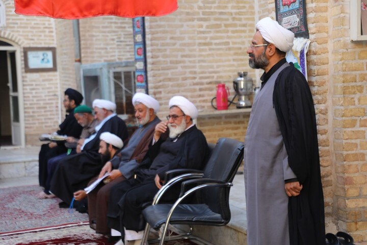 تصاویر/ هفتمین روز مجلس عزاداری محرم حوزه علمیه استان یزد برگزار شد