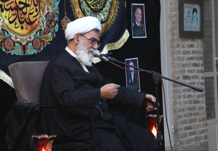 تصاویر/ هفتمین روز مجلس عزاداری محرم حوزه علمیه استان یزد برگزار شد