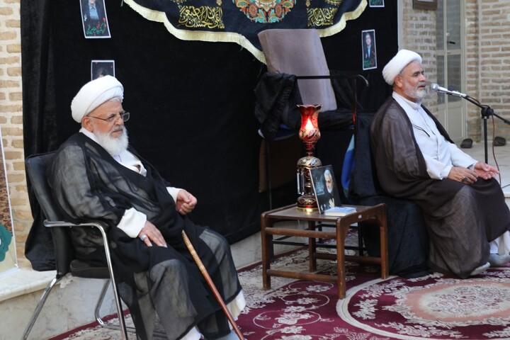 تصاویر/ هفتمین روز مجلس عزاداری محرم حوزه علمیه استان یزد برگزار شد