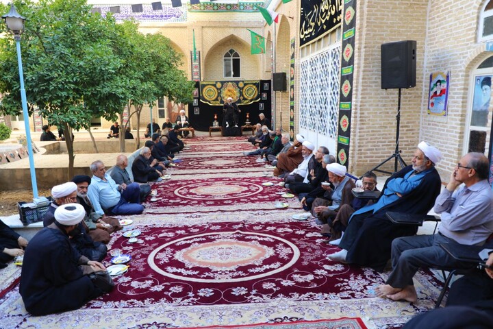 تصاویر/ هفتمین روز مجلس عزاداری محرم حوزه علمیه استان یزد برگزار شد