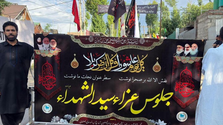 تصاویر/ راہنمائی عزاداران سیدالشهدا در جامو و کشمیر