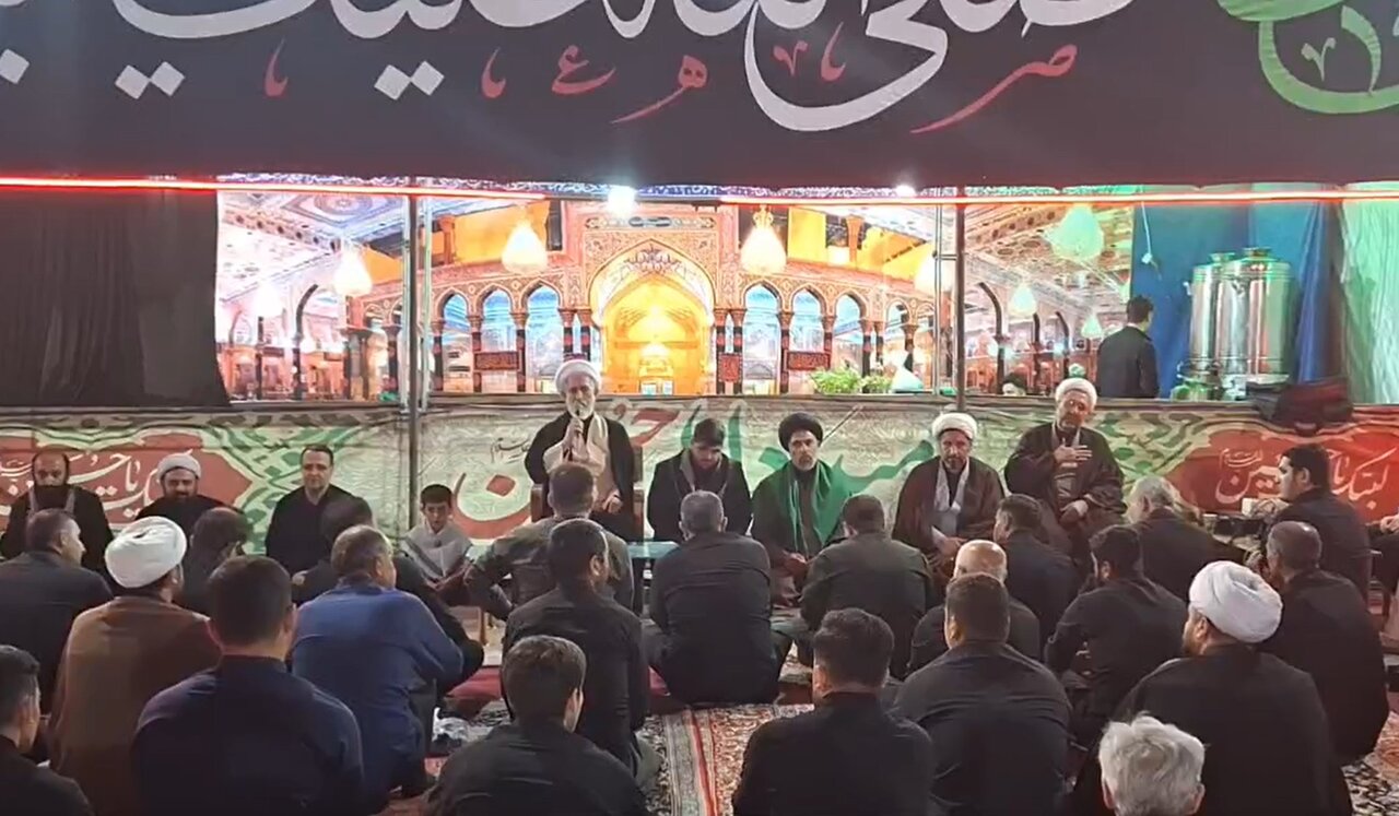 فیلم| شب هفتم محرم در موکب الحسین(ع) شهدای انتظامی آذربایجان غربی