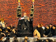 تصاویر/امام بارگاہ شہدائے کربلا کراچی میں تاریخی مرکزی عشرۂ محرم الحرام کی چھٹی مجلسِ عزاء