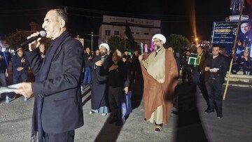 تصاویر/ مراسم سوگواری شب هشتم محرم در پلدشت