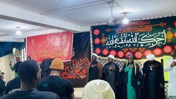 تصاویر/ برگزاری آیین سوگواری عاشورا به یاد شهدای کربلا در غنا