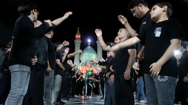 تصاویر/ برگزاری آیین سوگواری هیئات مذهبی آران وبیدگل در آستان حضرت محمد هلال بن علی(ع)