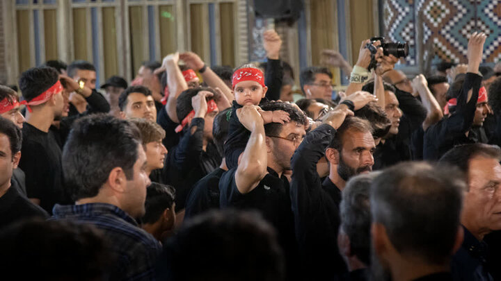 تصاویر/ برگزاری آیین سوگواری هیئات مذهبی آران وبیدگل در آستان حضرت محمد هلال بن علی(ع)