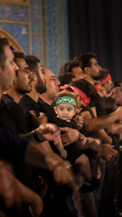تصاویر/ برگزاری آیین سوگواری هیئات مذهبی آران وبیدگل در آستان حضرت محمد هلال بن علی(ع)