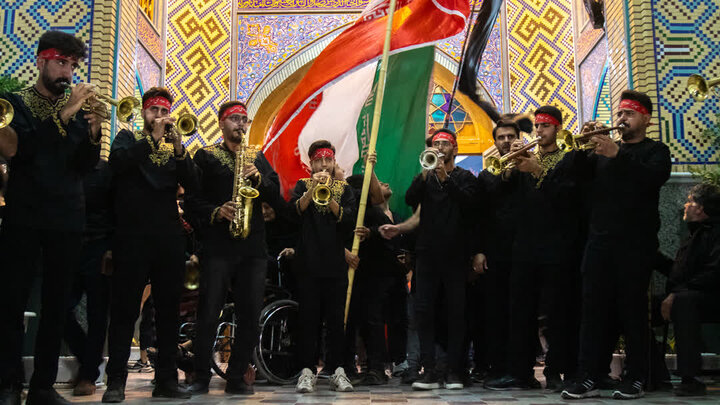 تصاویر/ برگزاری آیین سوگواری هیئات مذهبی آران وبیدگل در آستان حضرت محمد هلال بن علی(ع)