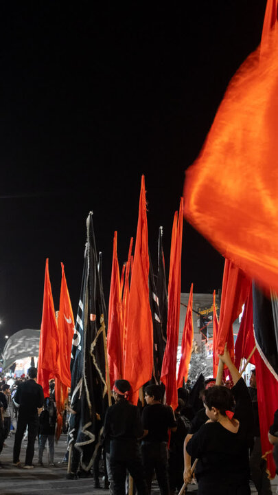 تصاویر/ برگزاری آیین سوگواری هیئات مذهبی آران وبیدگل در آستان حضرت محمد هلال بن علی(ع)
